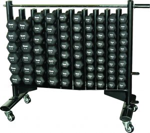 Neoprene Hexagon Fitbell Club Pack with Rack