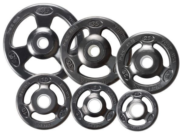 Iso-Grip Steel Olympic Weight Plate - York Barbell