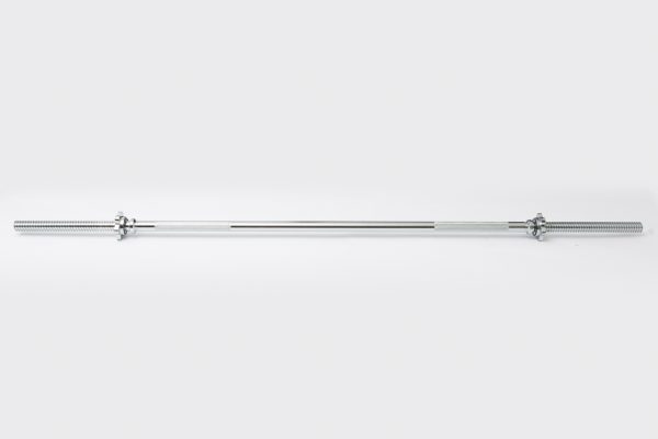 Chrome Spin-Lock Weight Bar w/ Spin-Lock Collars - Image 2