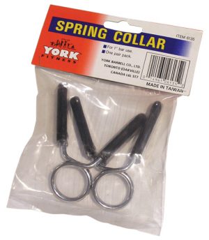 1" Spring Collars w/ Rubber Grips (pair)