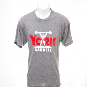 york barbell grey platform lifter tshirt