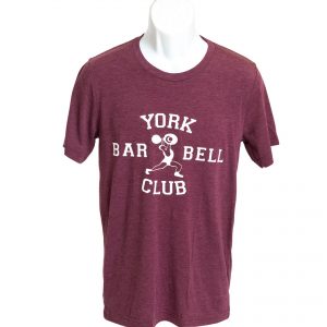 York Barbell Club Tee-Maroon