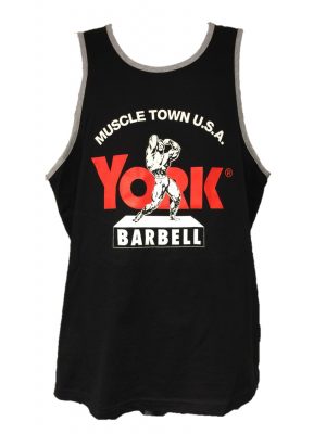 YORK Muscletown USA Black Tank