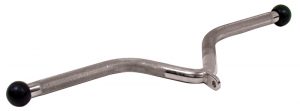 V Shape Chrome Bar W/ Rubber Ends | Cable Machine Attachments