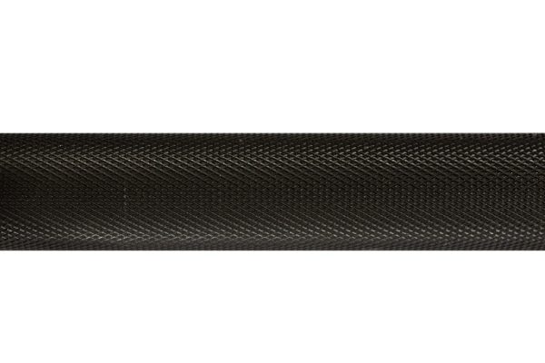 YORK 6' International Black Oxide Bar - Knurl marks