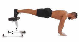 feet elevated pushup