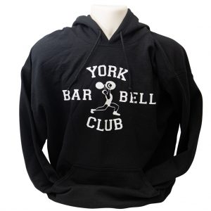 York Barbell Club Logo Pullover Hoodie - Black