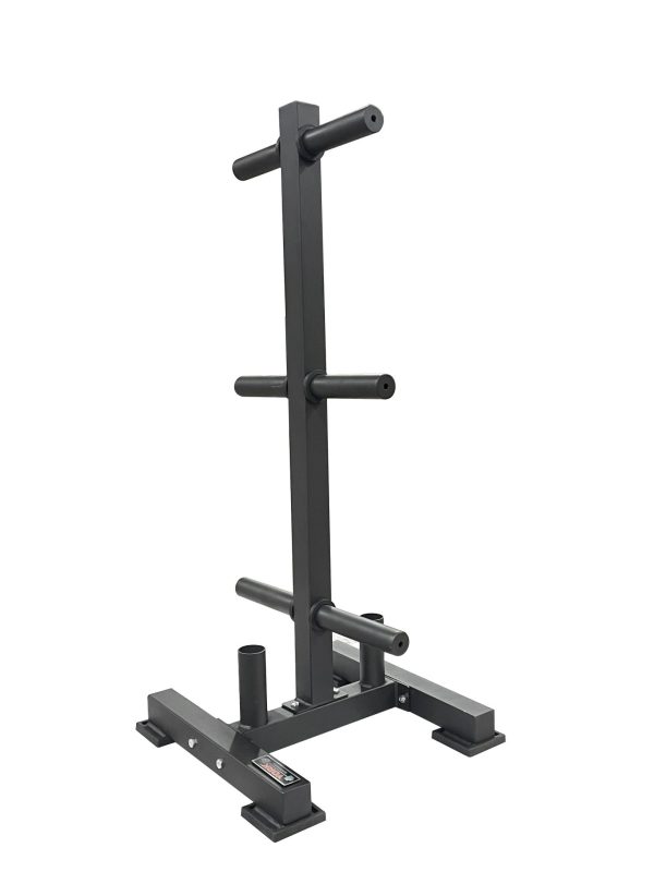 All black York Olympic Weight Plate Tree
