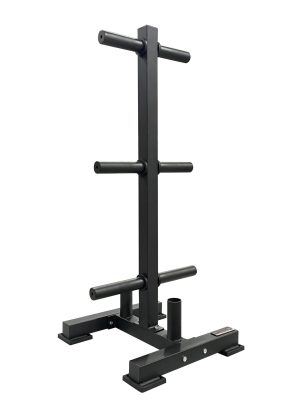 All black York Olympic Weight Plate Tree 1