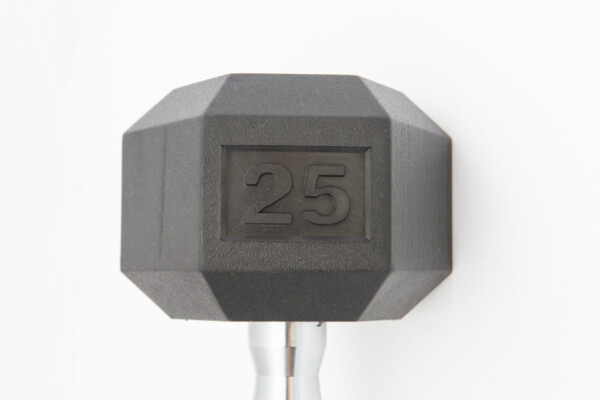 Rubber Hex Dumbbell - Image 3